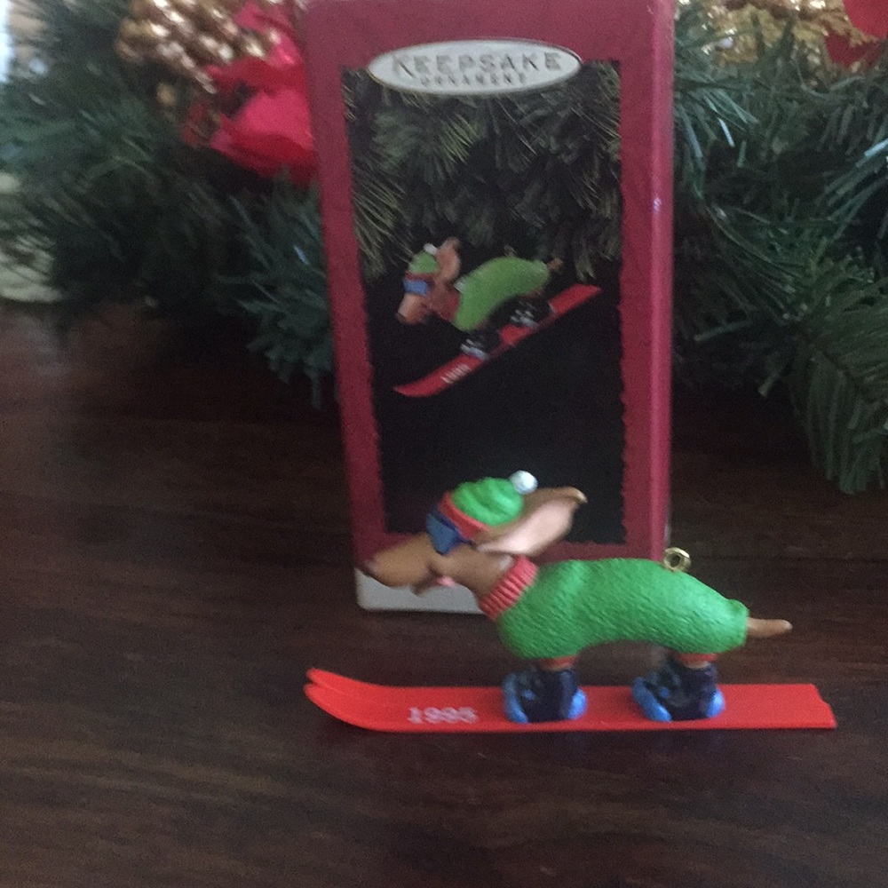 Cool Shredding Dog Christmas Ornament